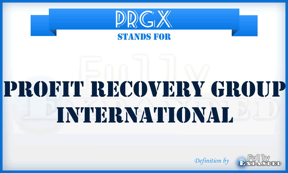 PRGX - Profit Recovery Group International