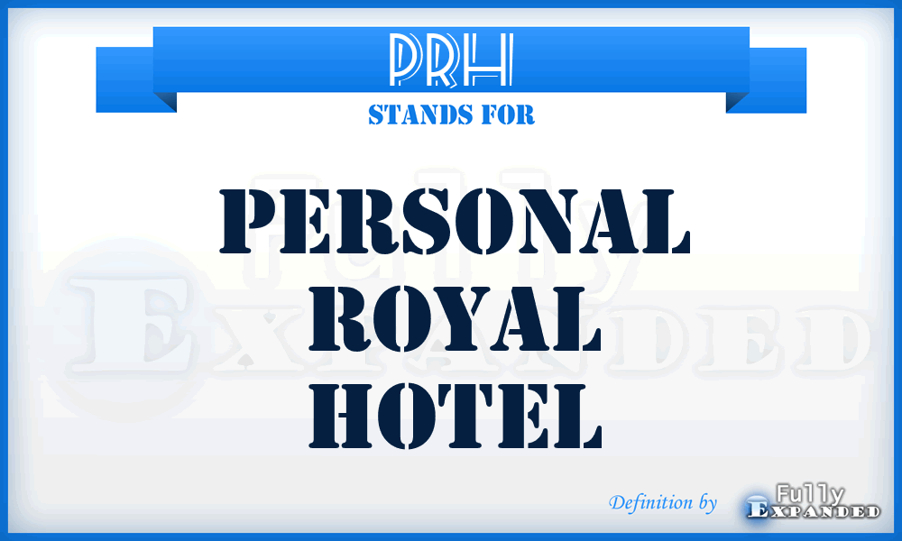 PRH - Personal Royal Hotel