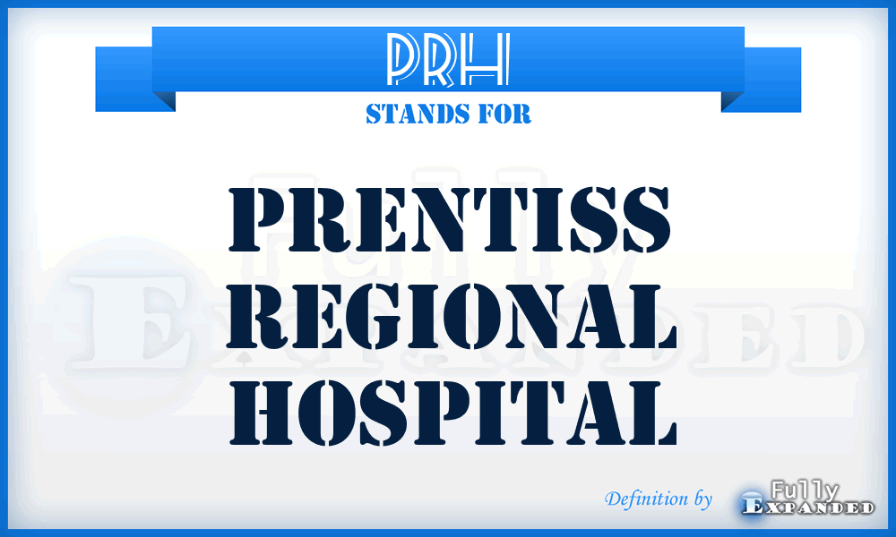 PRH - Prentiss Regional Hospital
