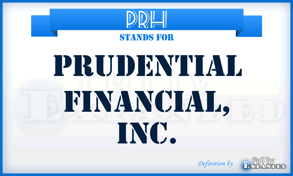 PRH - Prudential Financial, Inc.