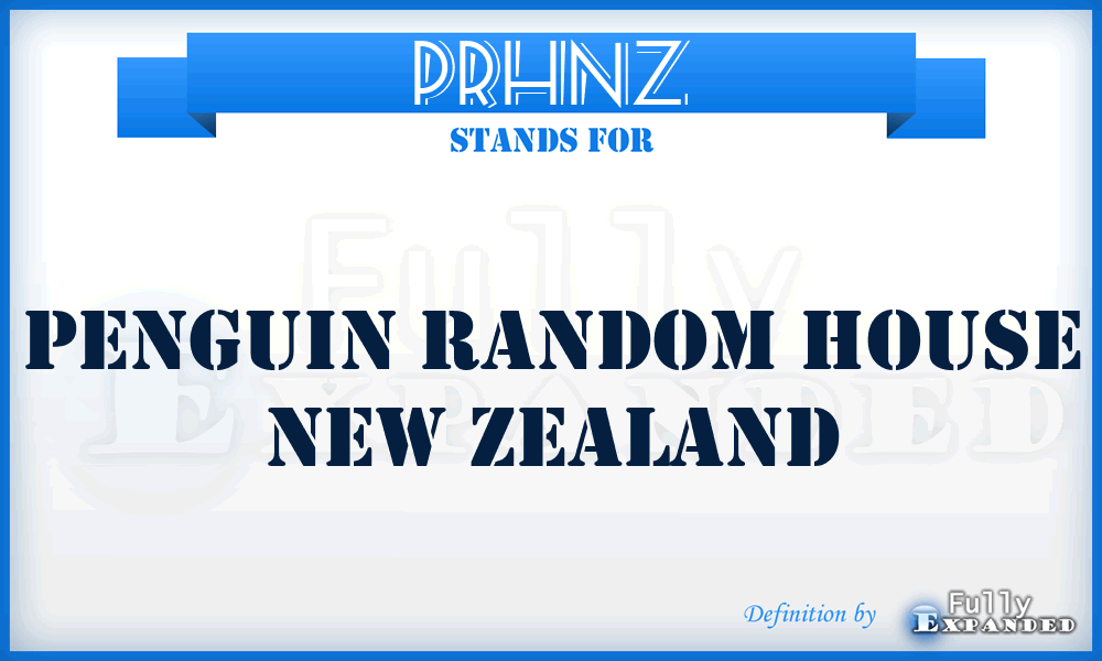 PRHNZ - Penguin Random House New Zealand
