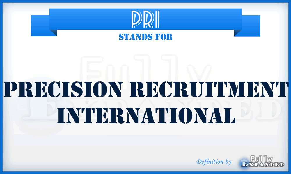 PRI - Precision Recruitment International