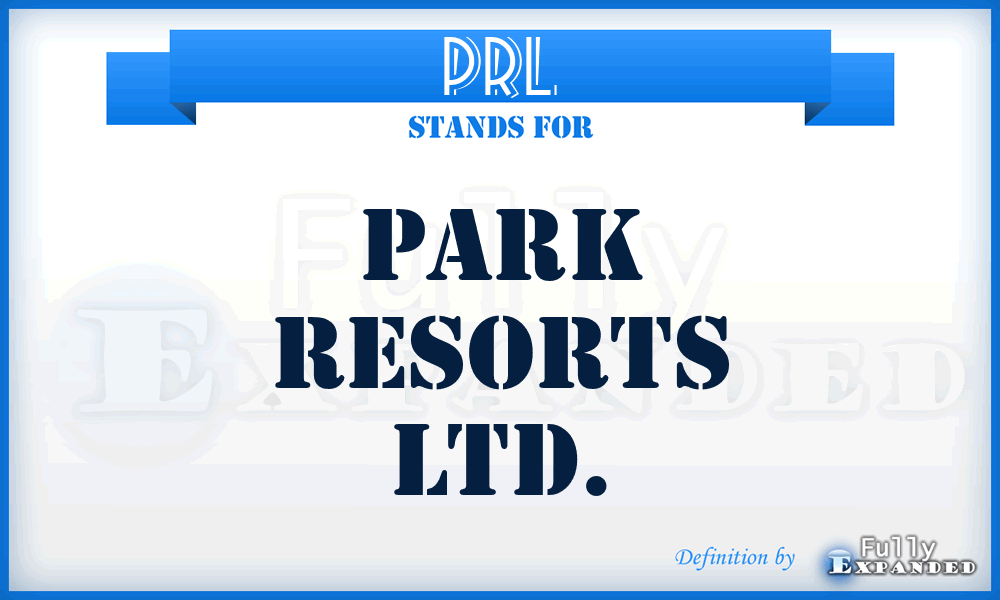 PRL - Park Resorts Ltd.