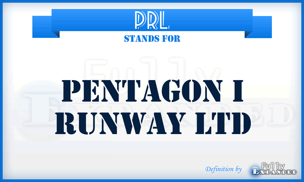 PRL - Pentagon i Runway Ltd