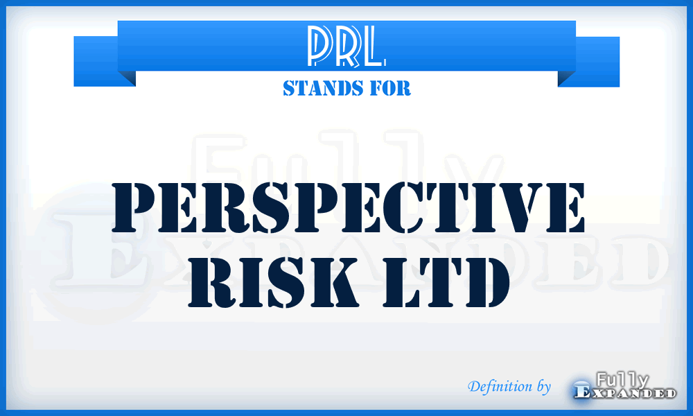 PRL - Perspective Risk Ltd