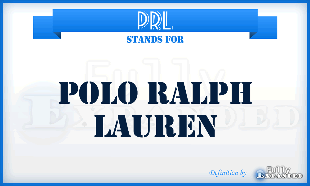 PRL - Polo Ralph Lauren