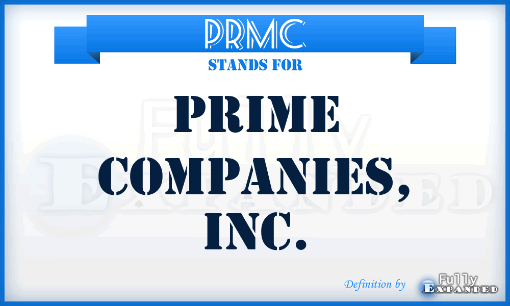 PRMC - Prime Companies, Inc.