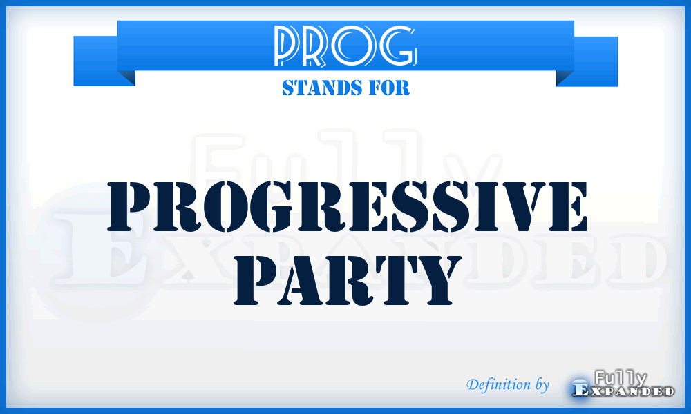 PROG - Progressive Party