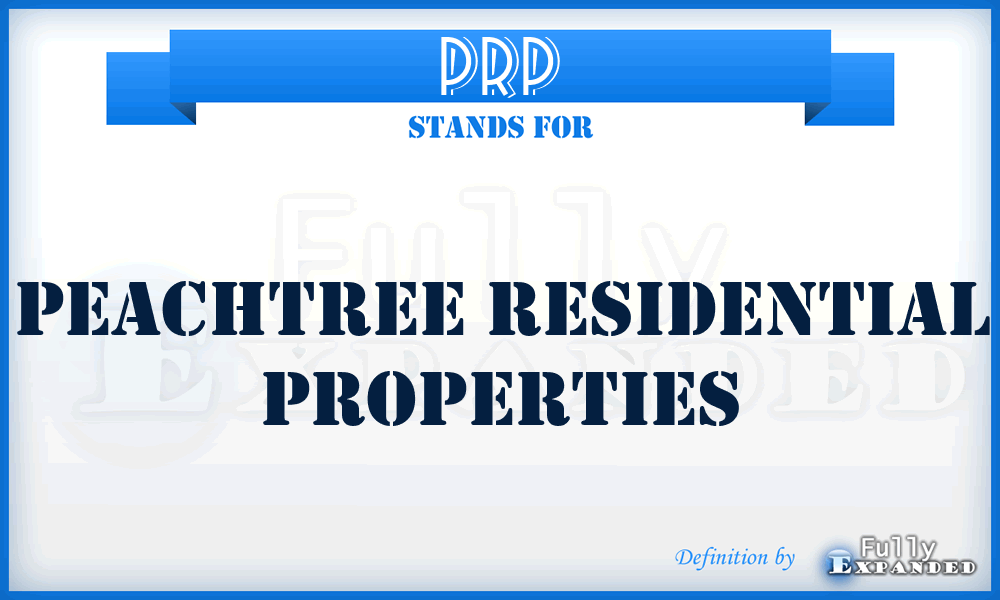 PRP - Peachtree Residential Properties