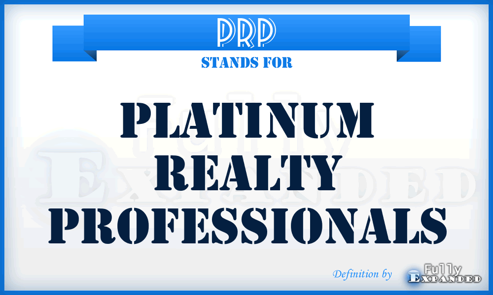 PRP - Platinum Realty Professionals