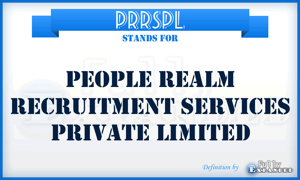 PRRSPL - People Realm Recruitment Services Private Limited