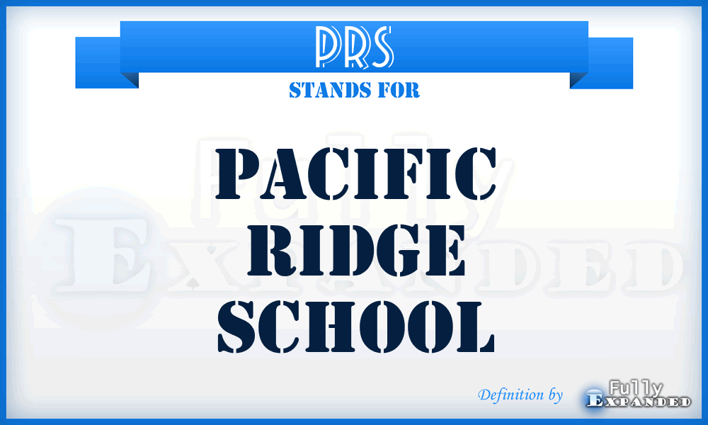 PRS - Pacific Ridge School