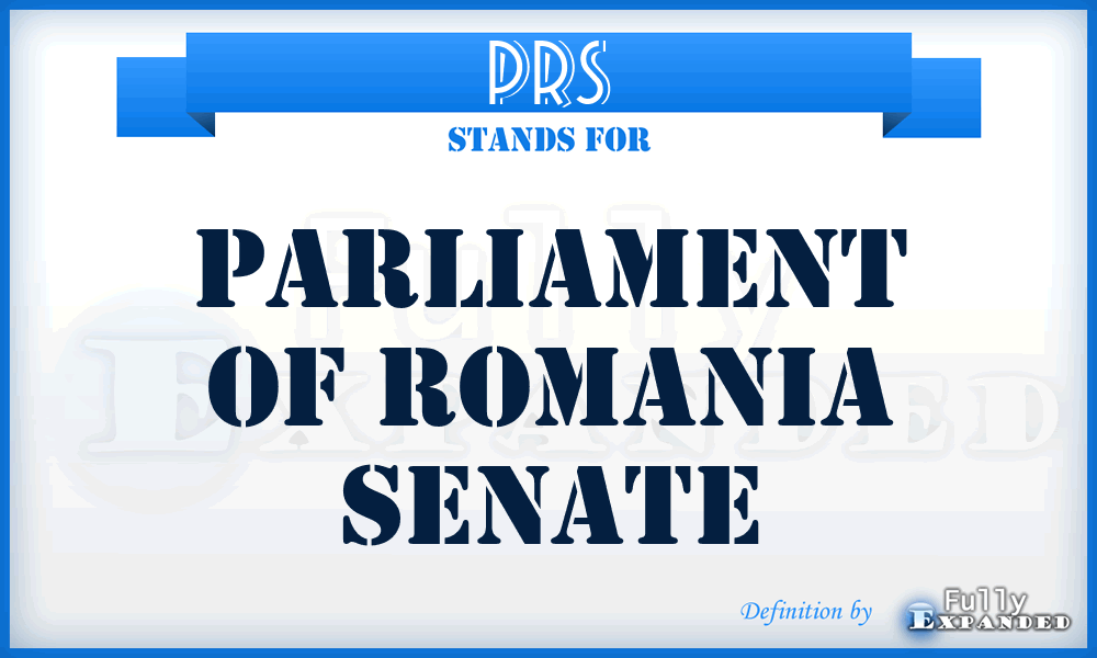 PRS - Parliament of Romania Senate