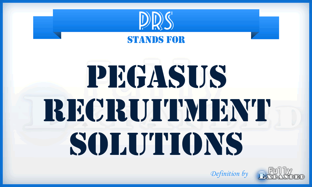 PRS - Pegasus Recruitment Solutions