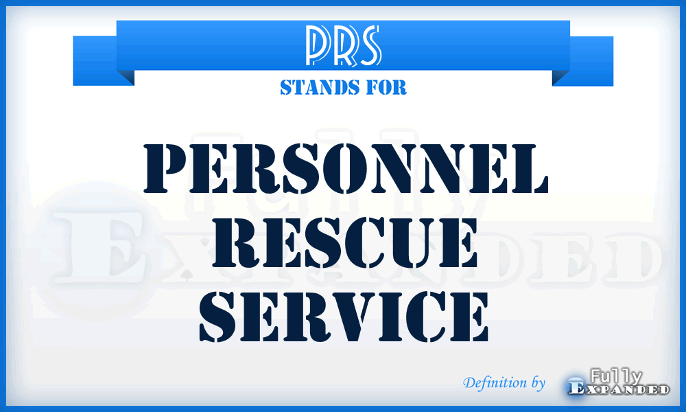 PRS - Personnel Rescue Service