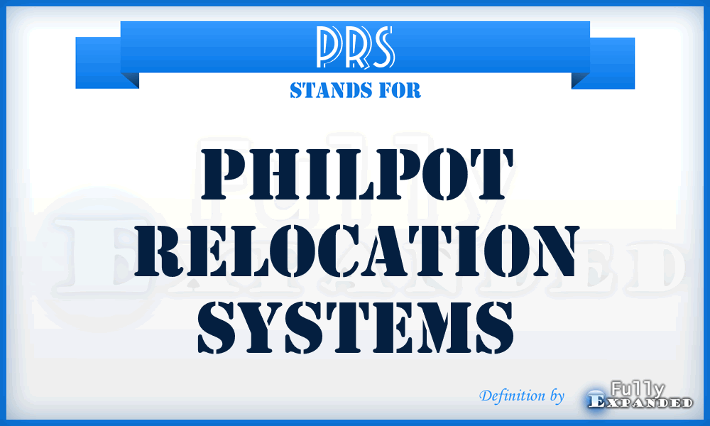 PRS - Philpot Relocation Systems