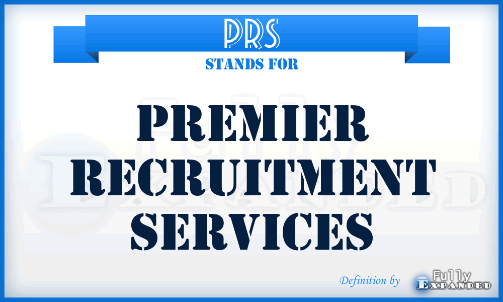 PRS - Premier Recruitment Services