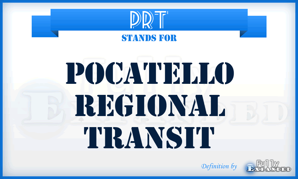 PRT - Pocatello Regional Transit