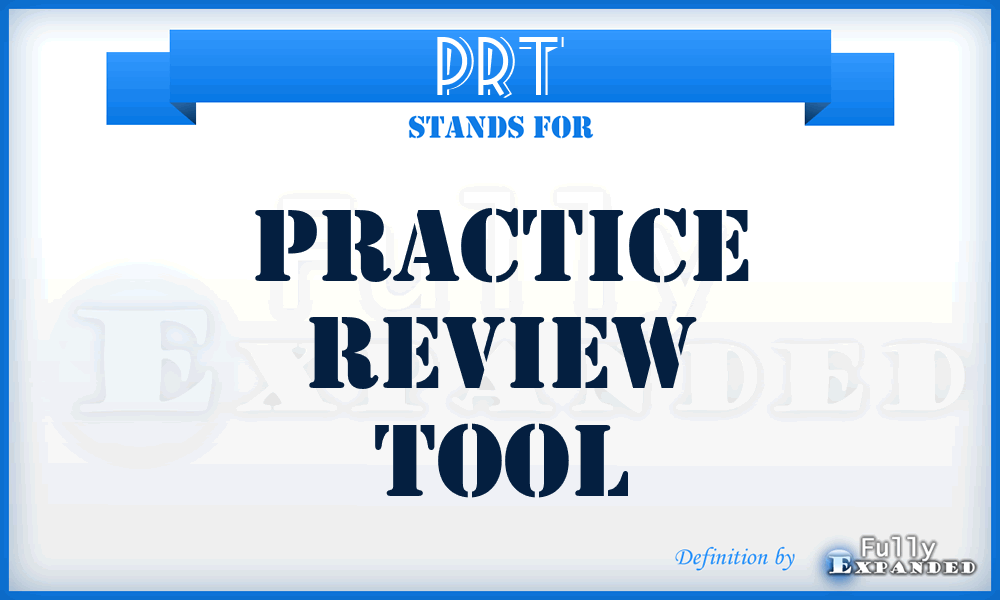 PRT - Practice Review Tool
