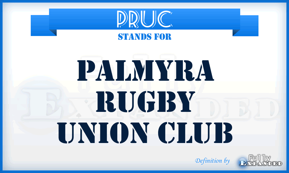 PRUC - Palmyra Rugby Union Club