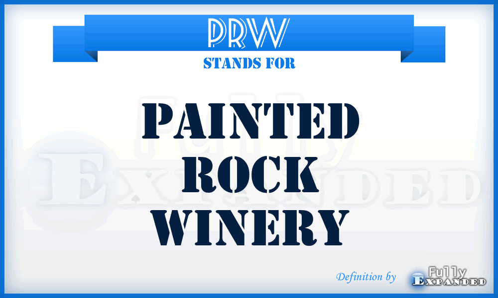 PRW - Painted Rock Winery