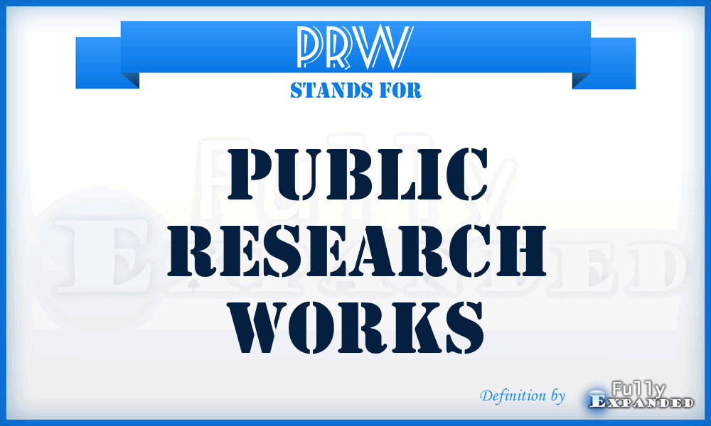 PRW - Public Research Works