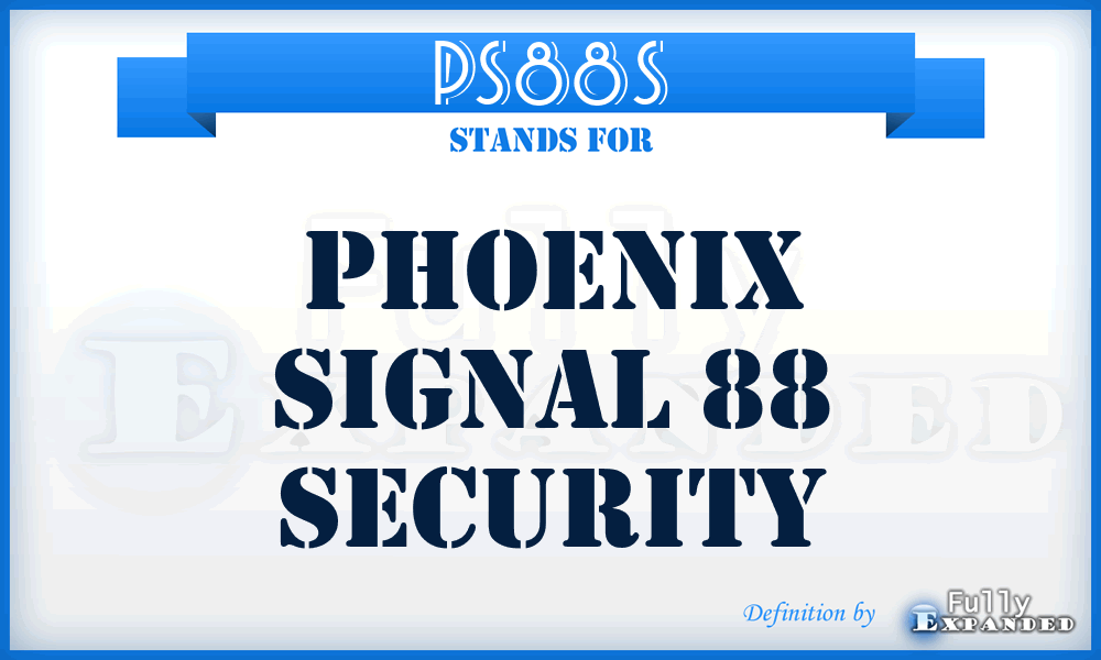 PS88S - Phoenix Signal 88 Security