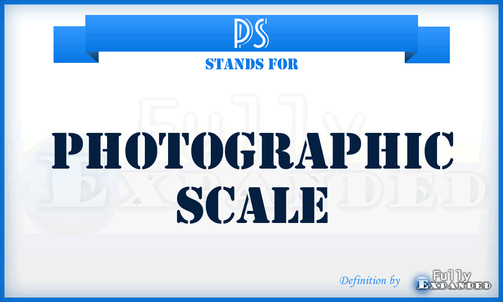 PS - Photographic Scale