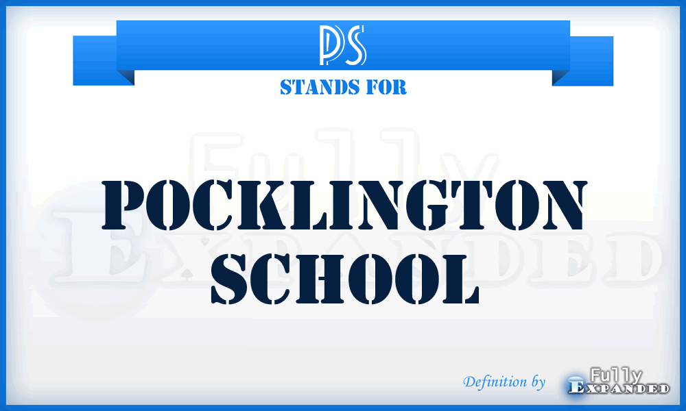 PS - Pocklington School