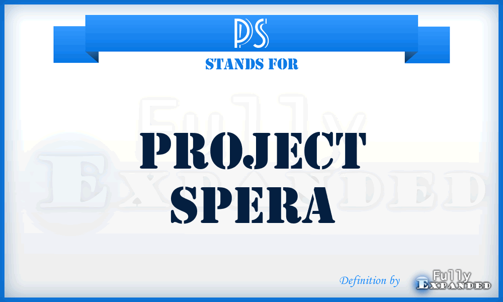 PS - Project Spera