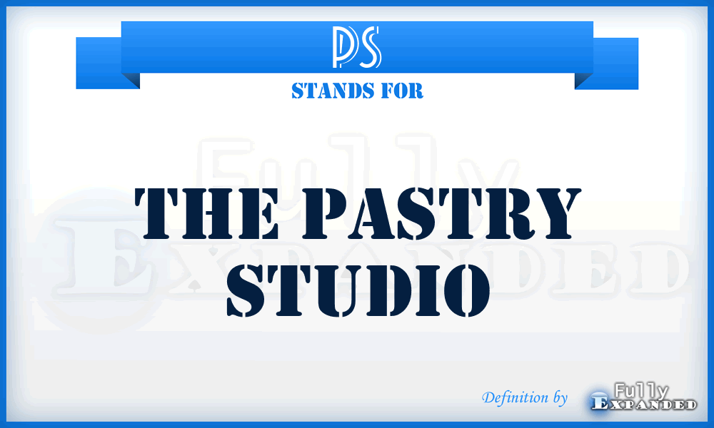 PS - The Pastry Studio