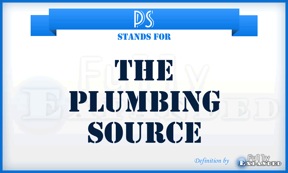 PS - The Plumbing Source