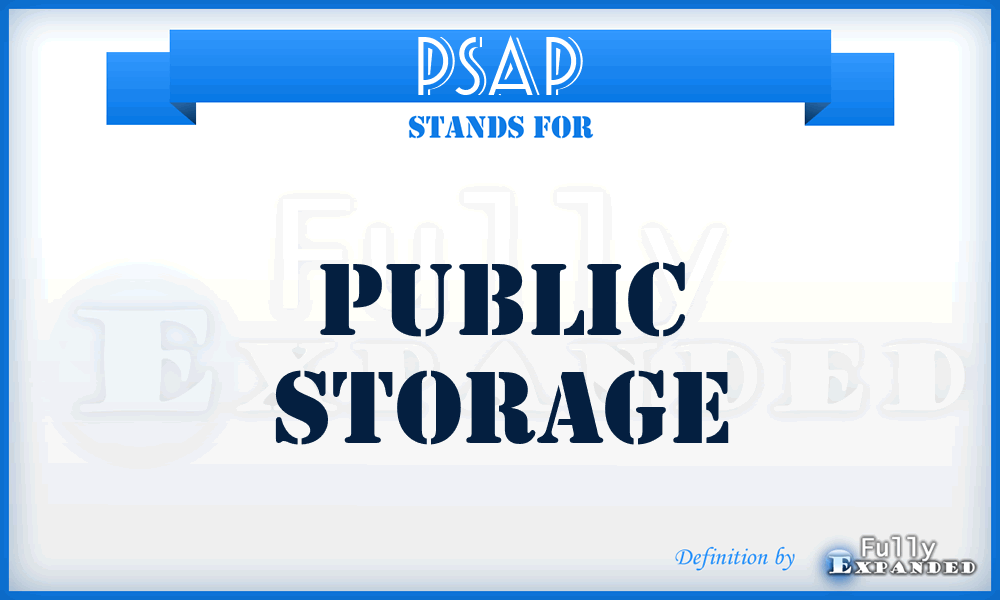 PSA^P - Public Storage