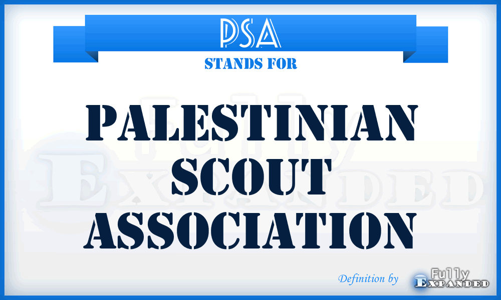 PSA - Palestinian Scout Association