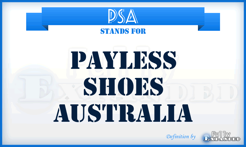 PSA - Payless Shoes Australia