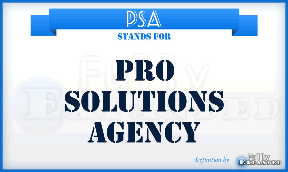 PSA - Pro Solutions Agency