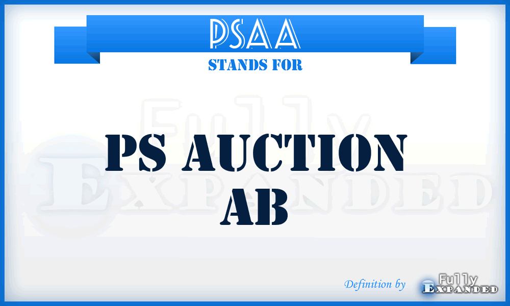PSAA - PS Auction Ab