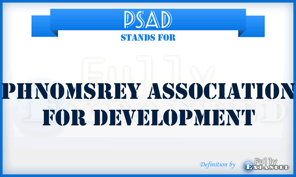 PSAD - PhnomSrey Association for Development