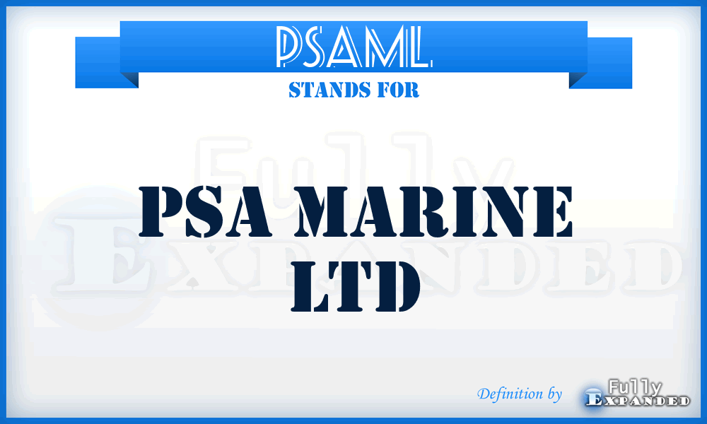 PSAML - PSA Marine Ltd
