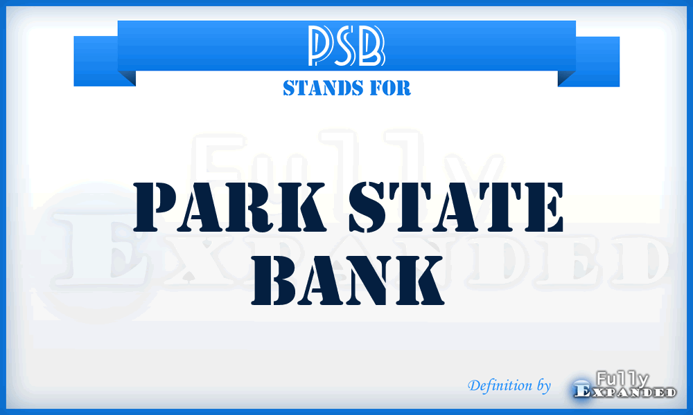 PSB - Park State Bank
