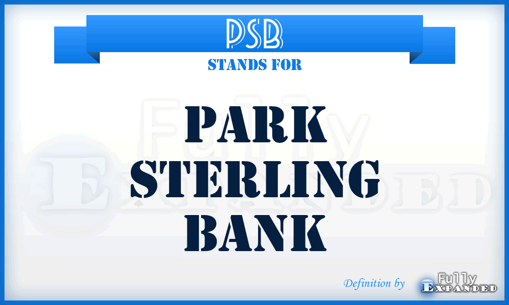 PSB - Park Sterling Bank