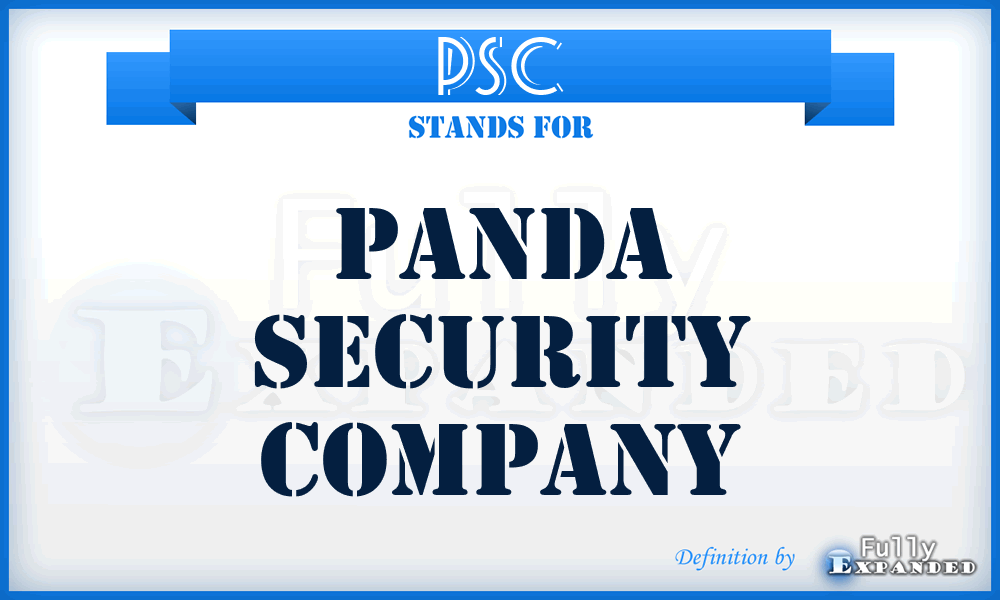 PSC - Panda Security Company