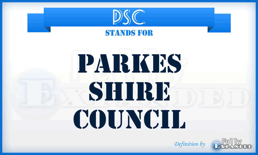 PSC - Parkes Shire Council