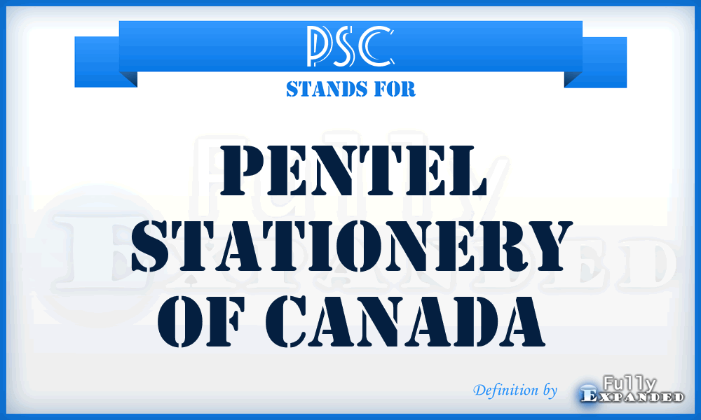 PSC - Pentel Stationery of Canada