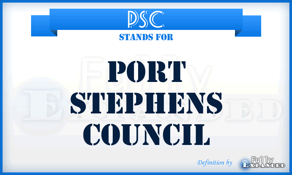 PSC - Port Stephens Council