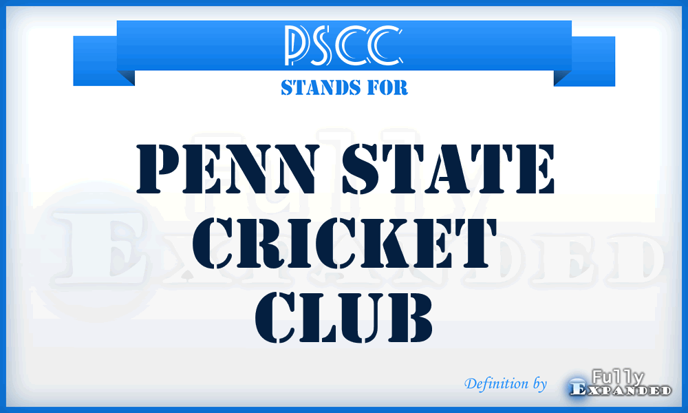 PSCC - Penn State Cricket Club