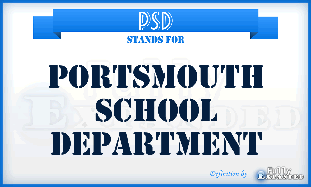 PSD - Portsmouth School Department