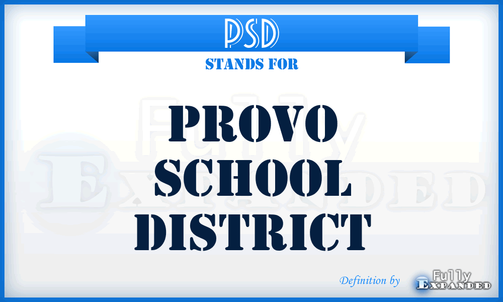 PSD - Provo School District