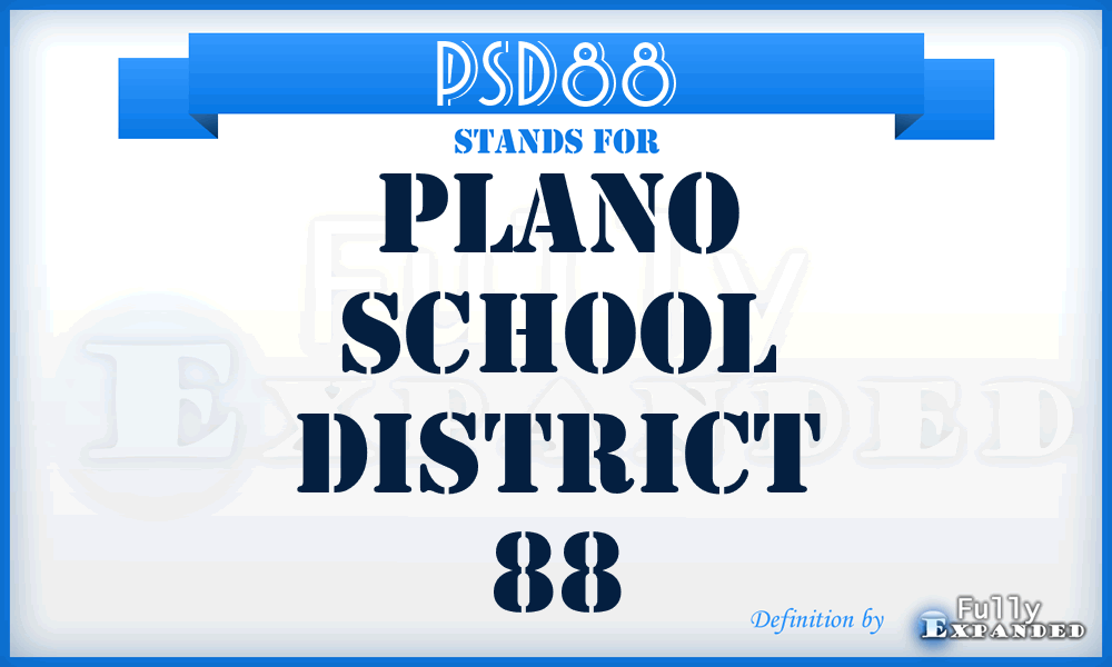 PSD88 - Plano School District 88