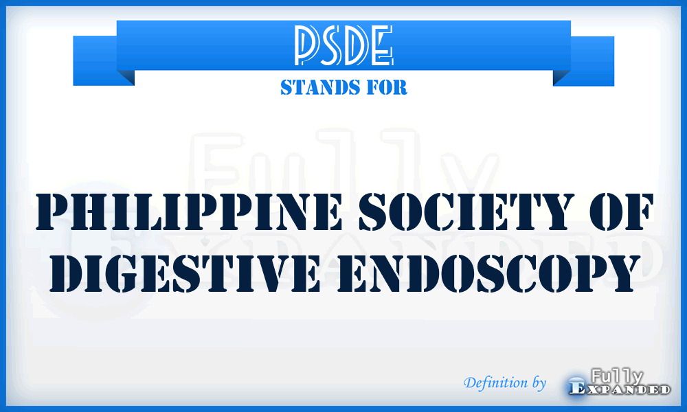 PSDE - Philippine Society of Digestive Endoscopy